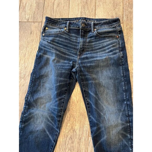 American Eagle Airflex + Jeans Temp Tech 30 x 32 Athletic Straight Leg 30x32 AEO - Picture 8 of 9